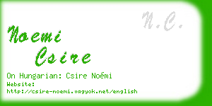 noemi csire business card
